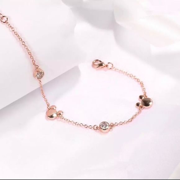 NWT Rose Gold Mickey Station Bracelet! - Picture 2 of 3